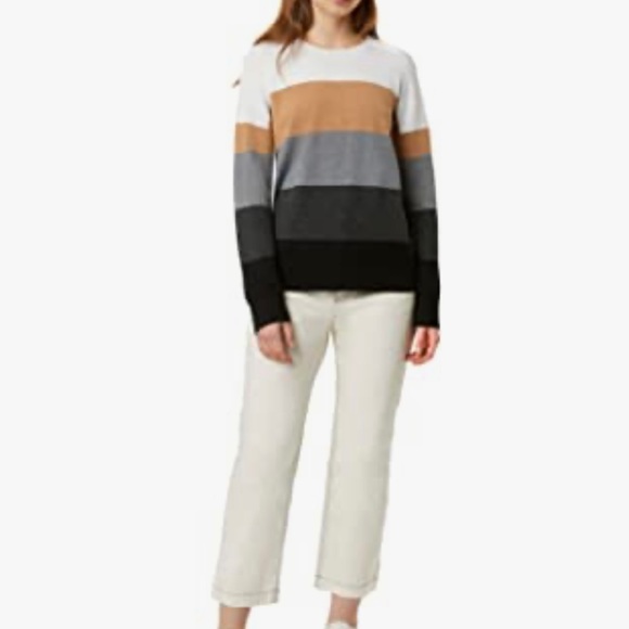 French Connection Babysoft Crew Neck Stripe Sweater - Picture 2 of 4